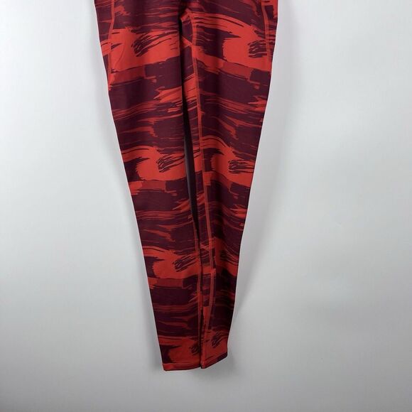 Alphalete Crossover Waist Leggings Womens Size XS Red Pullon Inseam 28" AL20-047 - Picture 6 of 10
